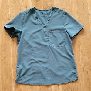 Figs Scrub top in Hydrogreen